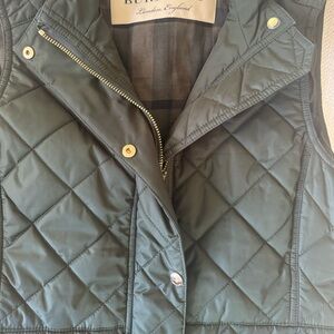 Brand new Burberry vest hunter green